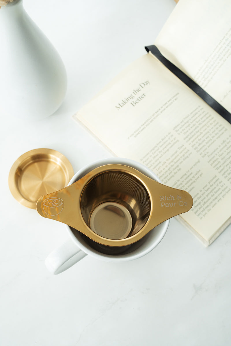 Edelstahl-Infuser | Teesieb & Kaffeesieb mit feinem Netz
