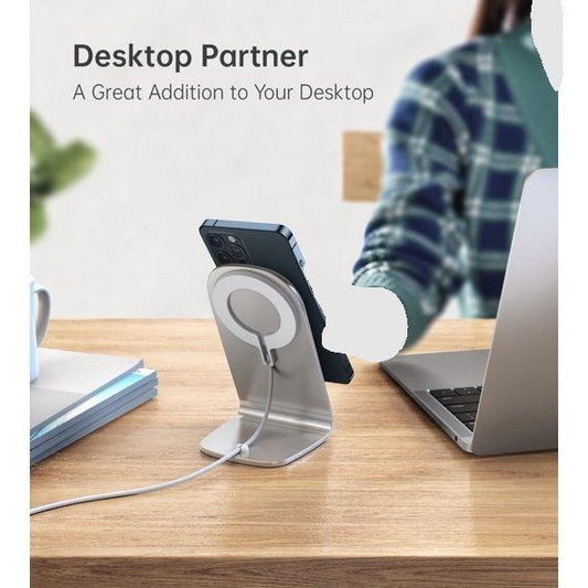 Magnetic Wireless Charging Stand for ADHD Workspaces | MagSafe Desk Charger | Cove & Calm