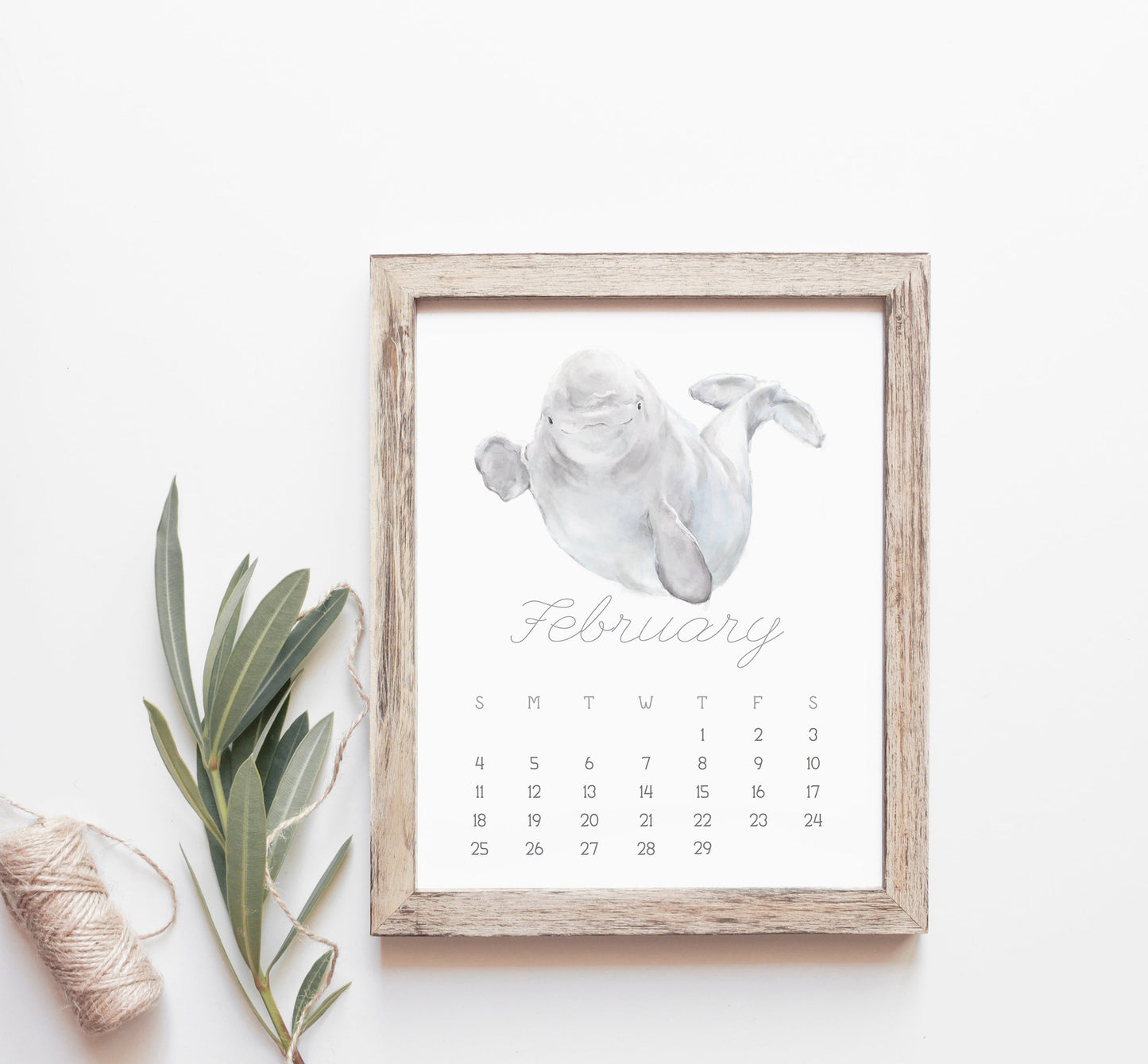 2027 Desk Calendar: Ocean Animal