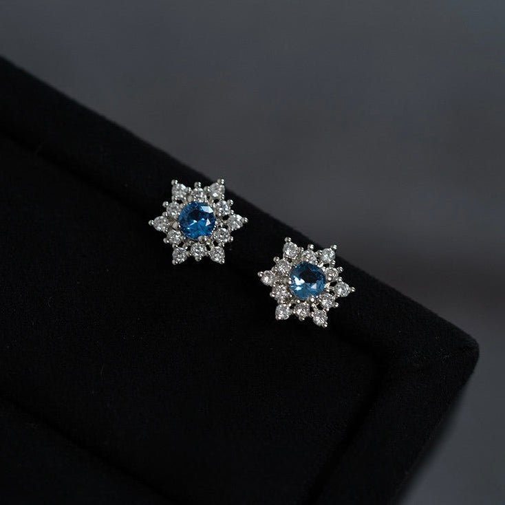 Frosted Snowflake Earrings
