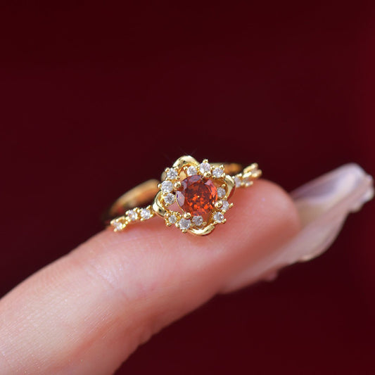 Scharlachroter Amorette-Ring